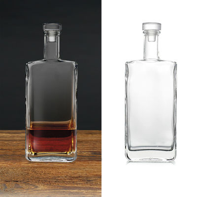 750 ml bouteille en verre de gin au rhum clair pour la vodka