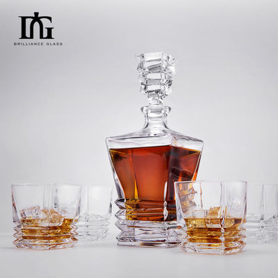 Bouteille de verre vide pour la vodka, le vin, le whisky, le rhum et le gin 500 ml/700 ml/750 ml/1000 ml Capacité