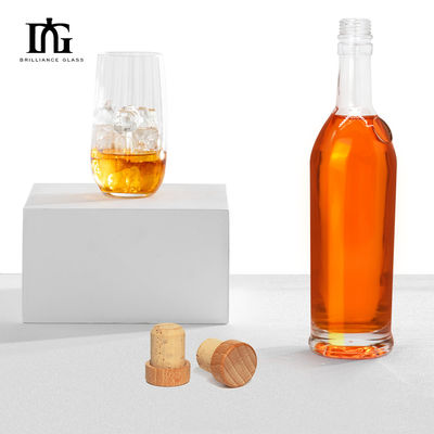 Bouteilles en verre de 500 ml, 700 ml, 750 ml, noir mat, spiritueux, bouteilles avec couvercle et personnalisation