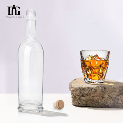 Bouteilles en verre de 500 ml, 700 ml, 750 ml, noir mat, spiritueux, bouteilles avec couvercle et personnalisation