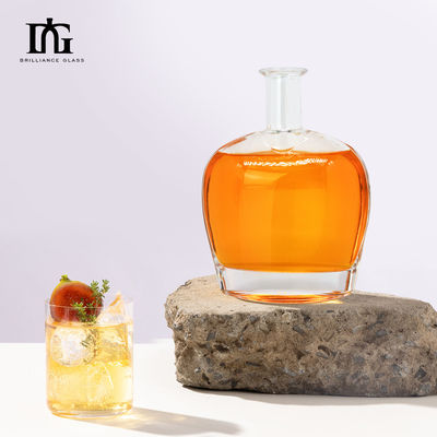 Conception personnalisée Bouteille en verre de rhum de 700 ml avec capacité de liège de 700 ml échantillon fourni gratuitement