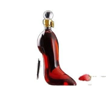Forme unique 500 ml 750 ml Chaussure à talons hauts Liquore Whiskey Vin rouge Vodka Bouteille en verre