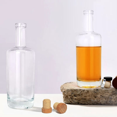 Super Flint 500 ml 750 ml Brandy clair Whisky Gin verre Couleur du vin Bouteille de vodka Direct