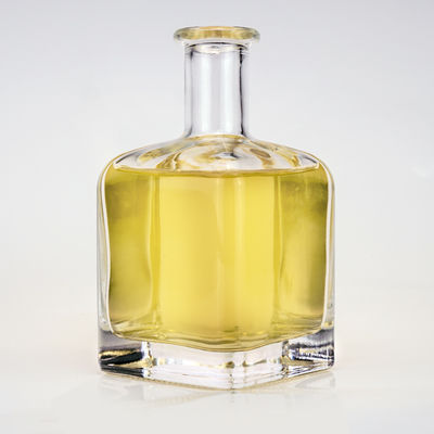 Bouteille de whisky en verre carré personnalisé 5CL 500ML 750ML Vial glacé