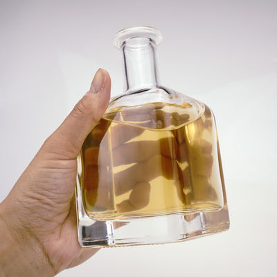 Bouteille de whisky en verre carré personnalisé 5CL 500ML 750ML Vial glacé
