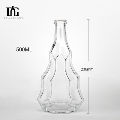 Bouteilles en verre sur mesure pour les liqueurs et boissons 500 ml 700 ml 750 ml Fabrication