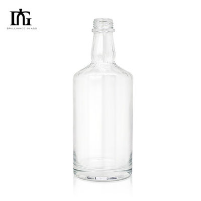 Matériau de base en verre 750 ml Bouteille de whisky vide pour bouteilles de liqueurs alcoolisées