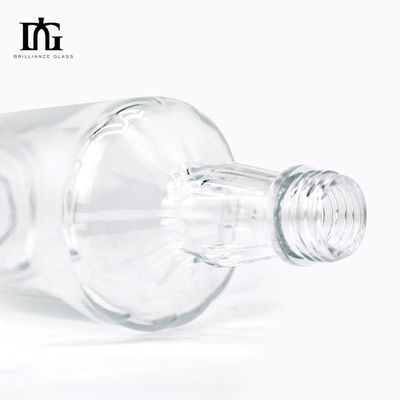 Matériau de base en verre 750 ml Bouteille de whisky vide pour bouteilles de liqueurs alcoolisées