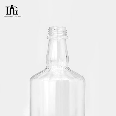 Matériau de base en verre 750 ml Bouteille de whisky vide pour bouteilles de liqueurs alcoolisées