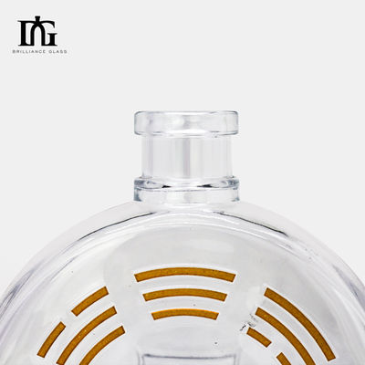 Collier en verre 450ml 700ml 750ml Rum Vodka Whisky Liquor Gin Spirituous Bouteille avec liège