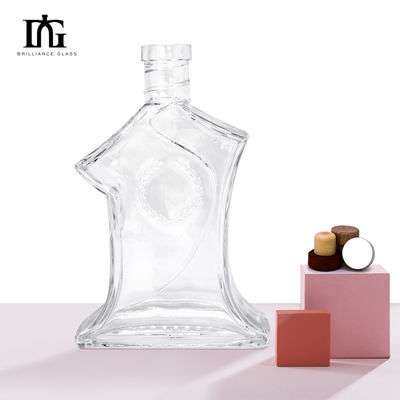 Bouteille en verre de 700 ml 70 cl 750 ml 75 cl pour le cognac Whiskey Gin Vodka