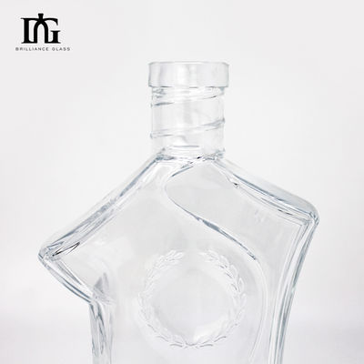 Bouteille en verre de 700 ml 70 cl 750 ml 75 cl pour le cognac Whiskey Gin Vodka