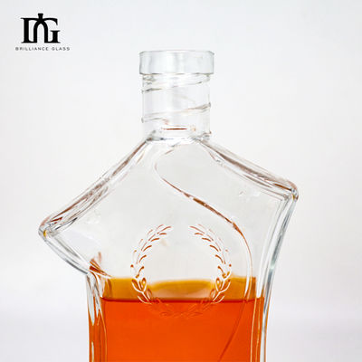 Bouteille en verre de 700 ml 70 cl 750 ml 75 cl pour le cognac Whiskey Gin Vodka