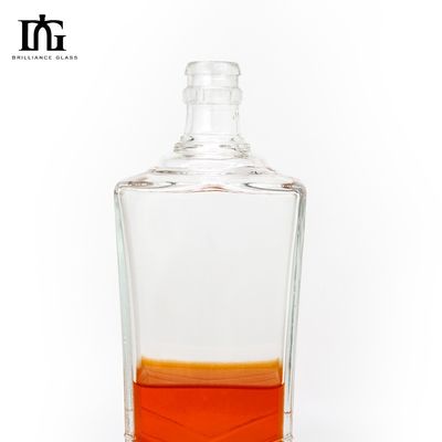 Bouteille de vin en verre transparent de 700 ml pour alcools à forte teneur en alcool