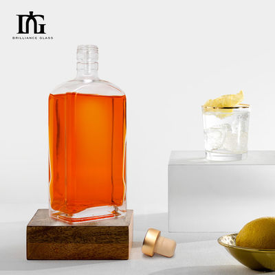 Bouteille en verre à bouchon et vis
