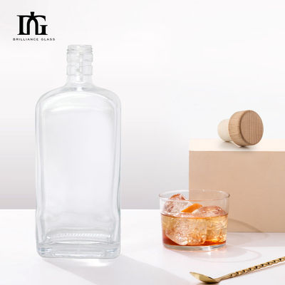 Bouteille en verre à bouchon et vis