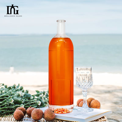 Whisky Rum Gin Tequila Brandy Spirits Bouteille en verre avec bouchon de liège 750 ml