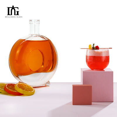450 ml 500 ml Bouteille en verre pour les liqueurs et spiritueux Personnaliser Claire Ronde Classique vide