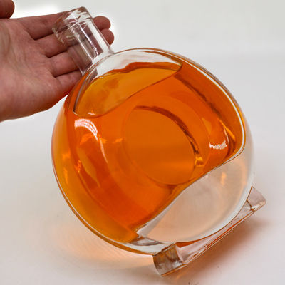450 ml 500 ml Bouteille en verre pour les liqueurs et spiritueux Personnaliser Claire Ronde Classique vide