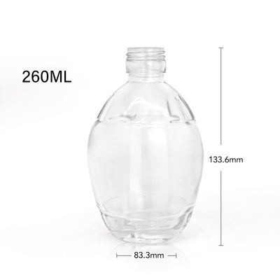 250 ml 375 ml 700 ml Collier en verre Bouteilles de sirop d' érable Dispenser à sirop plat avec poignée