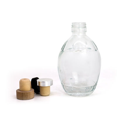 250 ml 375 ml 700 ml Collier en verre Bouteilles de sirop d' érable Dispenser à sirop plat avec poignée