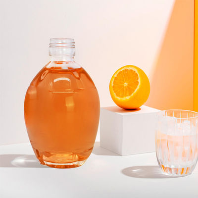 250 ml 375 ml 700 ml Collier en verre Bouteilles de sirop d' érable Dispenser à sirop plat avec poignée