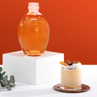 250 ml 375 ml 700 ml Collier en verre Bouteilles de sirop d' érable Dispenser à sirop plat avec poignée
