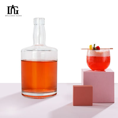 Matériau du corps Verre 260 ml Mini bouteilles Bouteille en verre transparent pour le whisky et le vin