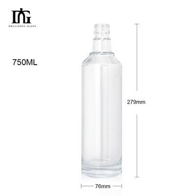 Finition 250 ml/350 ml/500 ml/550 ml/650 ml/700 ml/750 ml Bouteilles en verre pour les spiritueux Liqueur de vodka