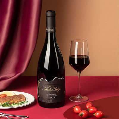 375 ml/500 ml/750 ml Bouteille de vin mousseux doré électroplaté avec type de joint de liège