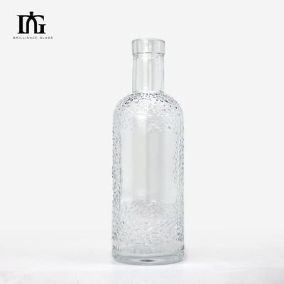 750 ml/700 ml bouteille en verre pour vodka gin rhum whisky fourni par acceptant le logo personnalisé