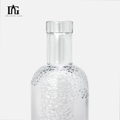750 ml/700 ml bouteille en verre pour vodka gin rhum whisky fourni par acceptant le logo personnalisé
