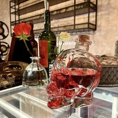 Bouteille en verre à crâne pour la bière L'écran d'impression estampage à chaud Peinture gravure et plus