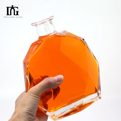 Bouteilles en verre d'alcool vide de 700 ml pour le gin, le rhum, le whisky et la vodka