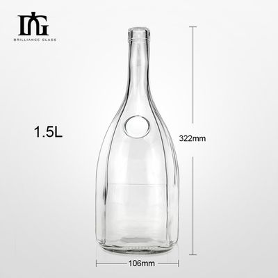 OEM/ODM Acceptable 1500 ml Bouteille de glace personnalisée pour le vin Bouteille de verre vide