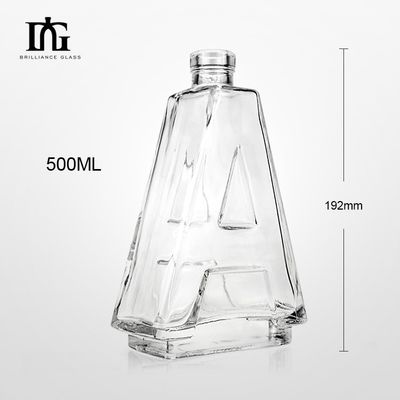 Surface de gravure Manipulation 50 cl Visque vide clair Vodka Bouteille en verre avec liège