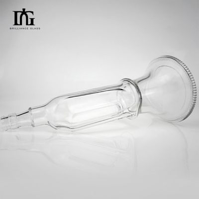 Matériau de collier en verre personnalisé Bouteilles d'alcool en verre pour gins 500ml 700ml sans plomb