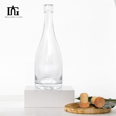 Bouteille en verre de 1000 ml/750 ml/700 ml/500 ml de capacité pour le vodka, le gin, le rhum et plus