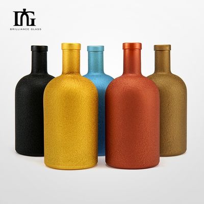 Bouteille en verre de 500 ml avec liège et bouchon à vis pour l' huile d' olive Liquor Gin Vodka Liquide Vente
