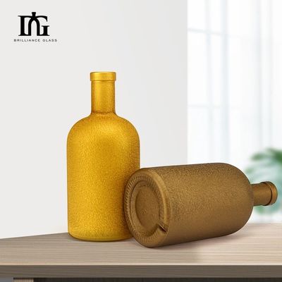 Bouteille en verre de 500 ml avec liège et bouchon à vis pour l' huile d' olive Liquor Gin Vodka Liquide Vente