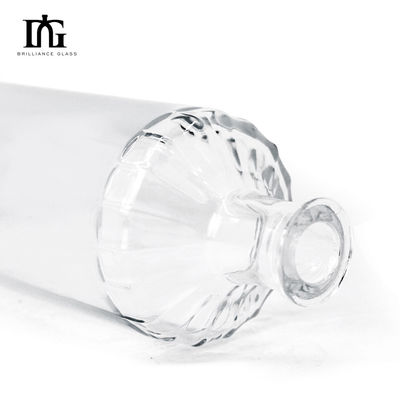 Type d'étanchéité Bouteille de vin en verre carré de liège de 750 ml pour bouteilles d'alcool de conception personnalisée