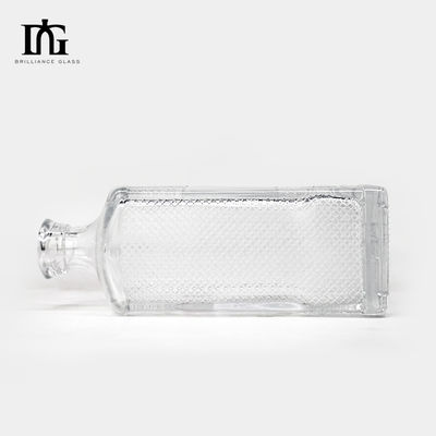 Bouteille en verre au fond soulevé sur mesure de 700 ml de capacité pour les spiritueux Whisky Vodka Gin Tequila