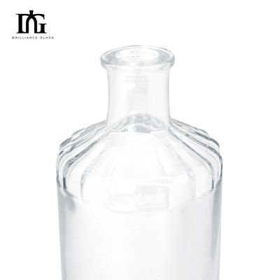 Fournit gratuitement des bouteilles en verre transparent de 500 ml avec bouchon de liège et fond épais