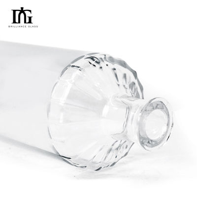 Fournit gratuitement des bouteilles en verre transparent de 500 ml avec bouchon de liège et fond épais