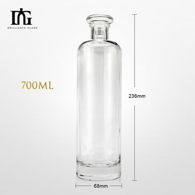 Bouteille en verre de 700 ml avec bouchon de liège Ajoutez une touche d'élégance à votre table