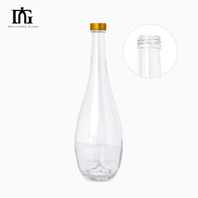 Boissons alcoolisées Vente de boissons Forme carrée Personnalisé 500ml 700ml 750ml Bouteille en verre transparent