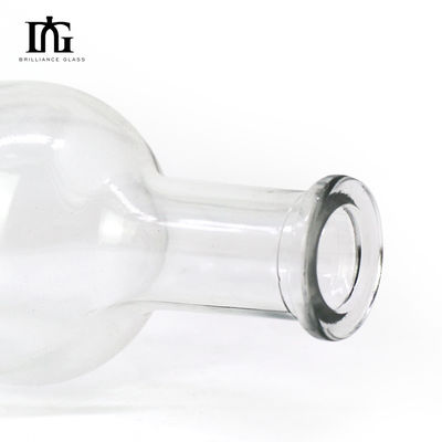 Bouteille de spiritueux vide pour boissons 1750 ml Bouteille en verre à collier personnalisé