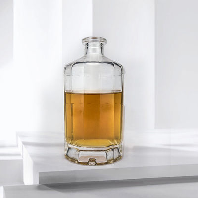 Bouteille en verre de 50 cl pour la vodka, le gin et le whisky OEM/ODM Accepté