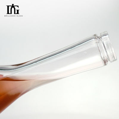 500 ml/700 ml/750 ml Fin personnalisable Long cou mince Champagne Vodka Bouteille de verre de vin