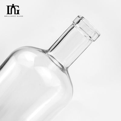 Matériau du collier Verre 500 ml/700 ml Bouteilles d'alcool rondes vides avec bouchons de liège